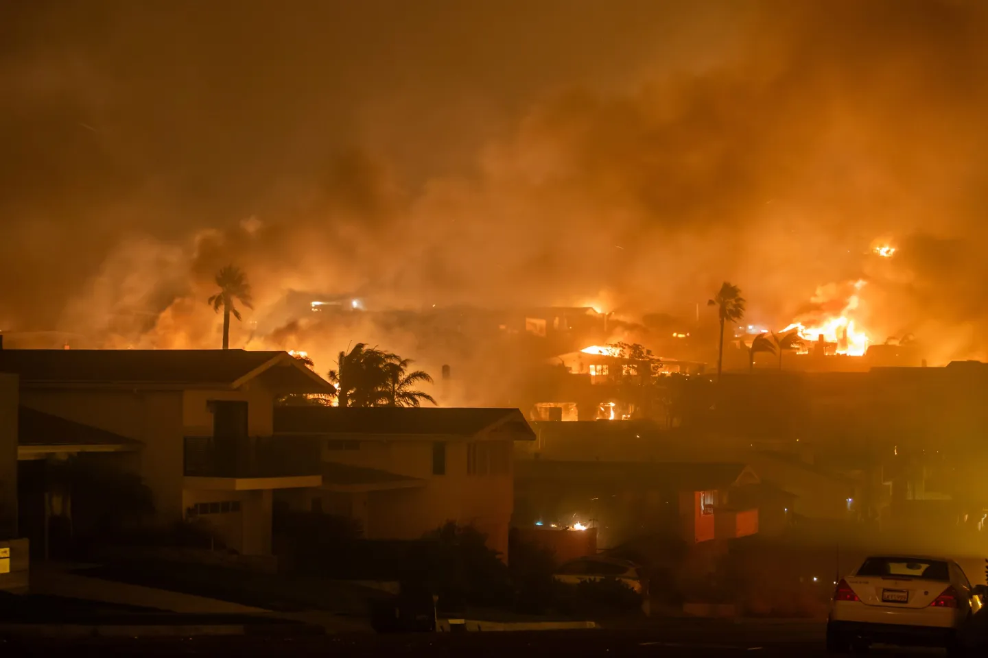 Powerful Winds Fuel Multiple Fires Across Los Angeles Area