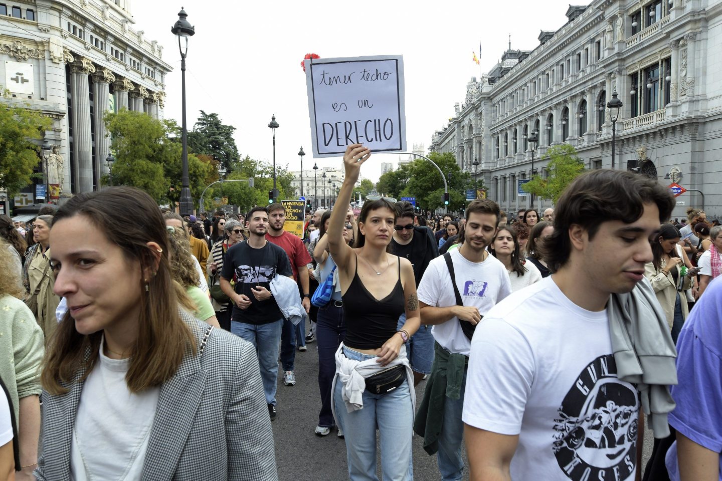 people protesting in a big group