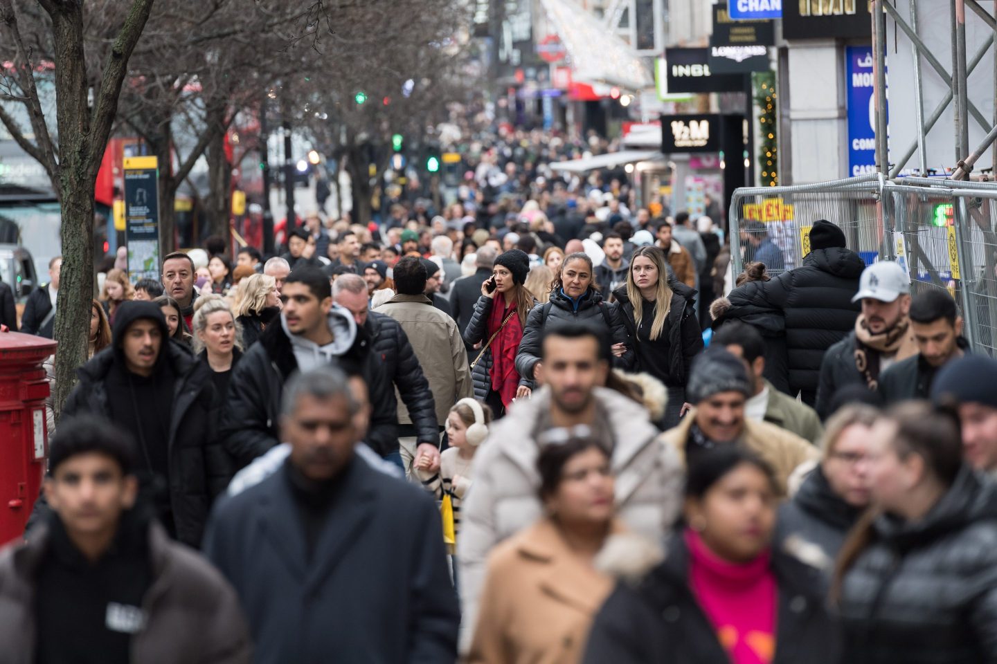 a busy shopping street