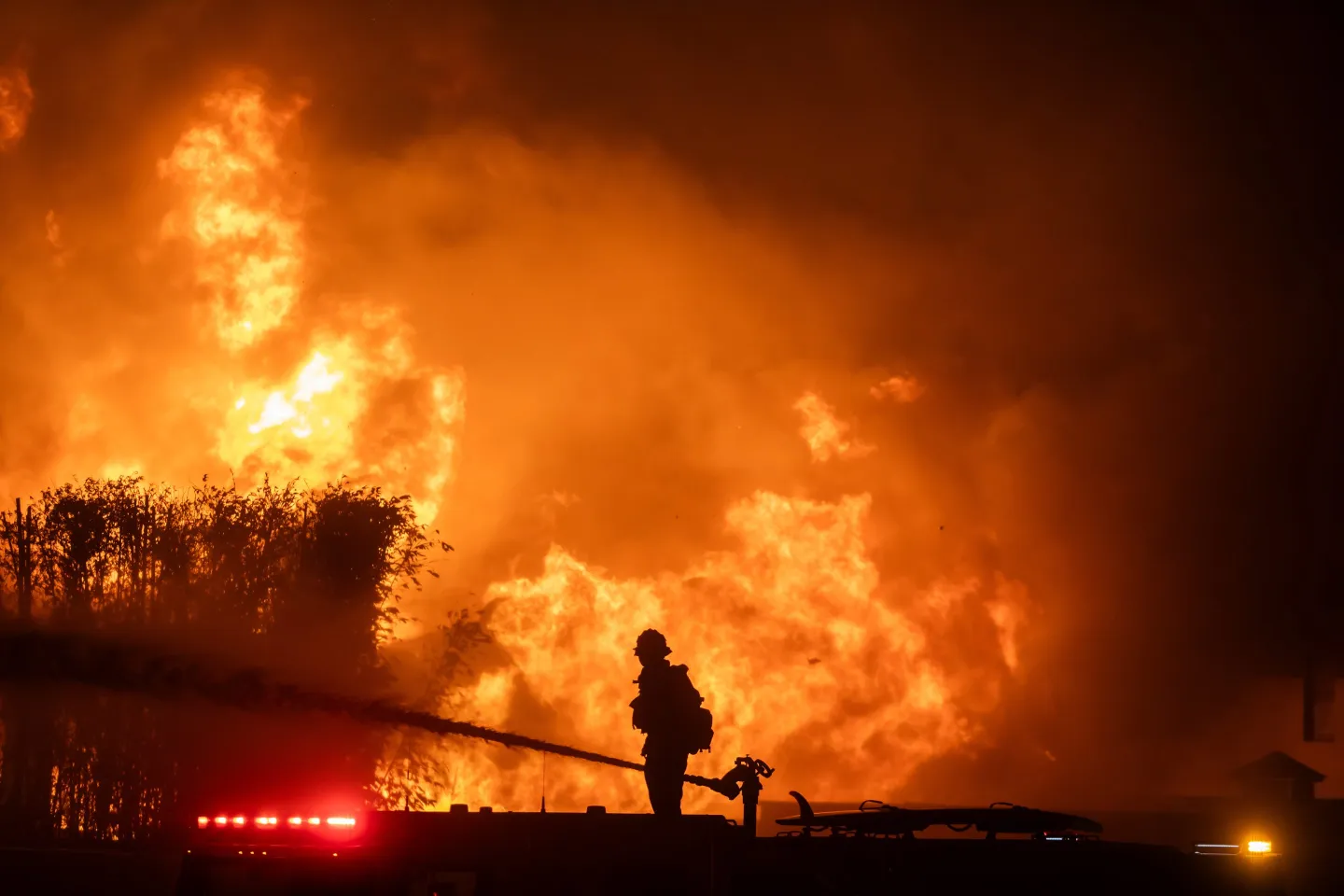 Before and after satellite photos show LA-area neighborhoods in ruins as wildfires rage