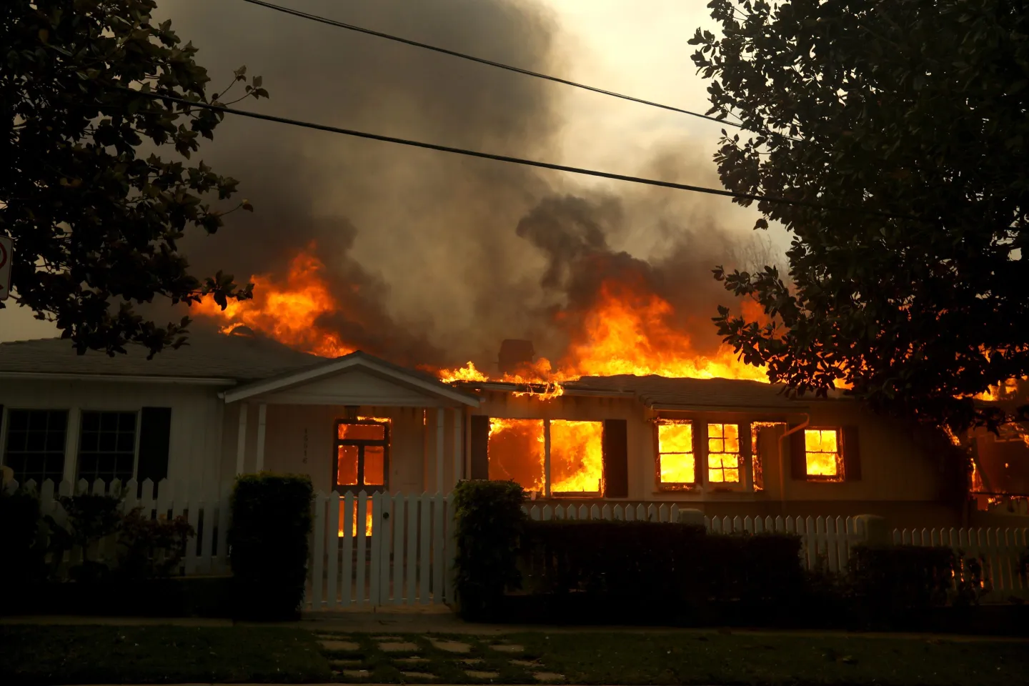 Celebrities join tens of thousands fleeing LA wildfires: ‘I’m watching our house burn down on the security cameras’