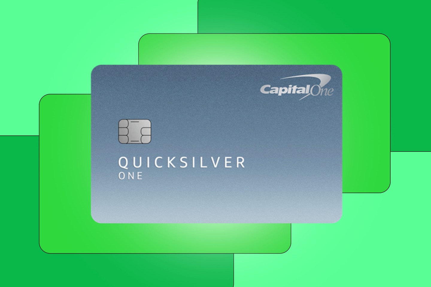 The Capital One QuicksilverOne Cash Rewards Credit Card.