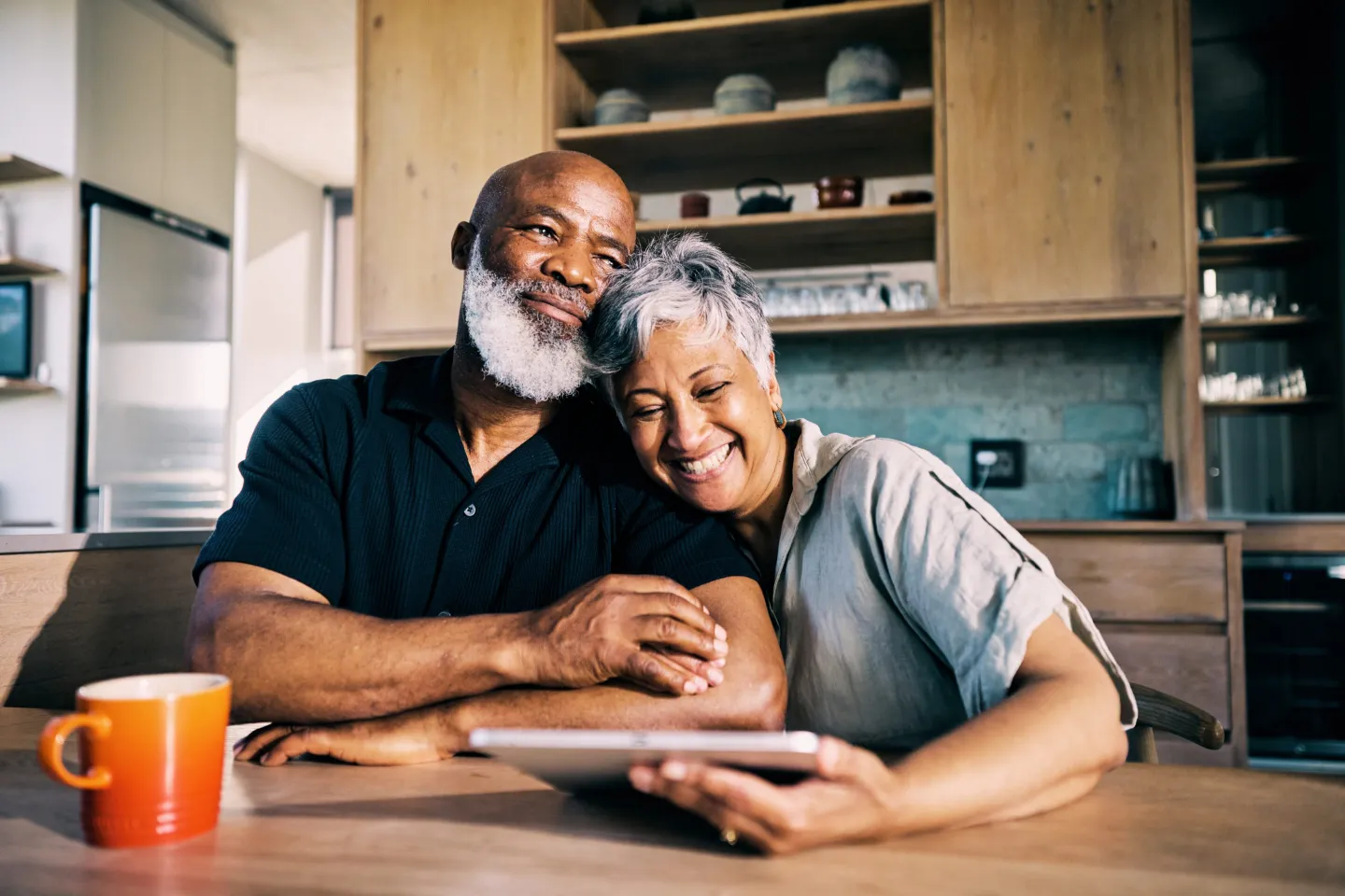 Senior African-American Couple Happy with Their Retirement Plans.